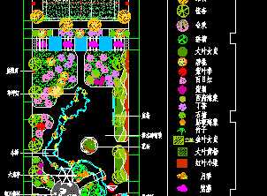 某公司庭院景觀綠化設計平面圖免費下載 園林綠化及施工